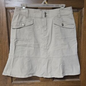 Deb Khaki Flare Skirt, 11